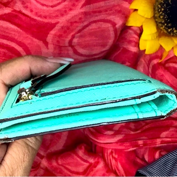 Nwot Kate Spade T & Co. Color Large Wallet. Snap closure, zipper pocket  on back - Picture 11 of 12